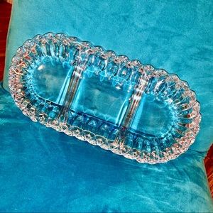 Pure - Crystal Candy or Relish Tray or Everything Dish by Gorham